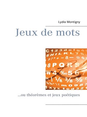 cover image of Jeux de mots